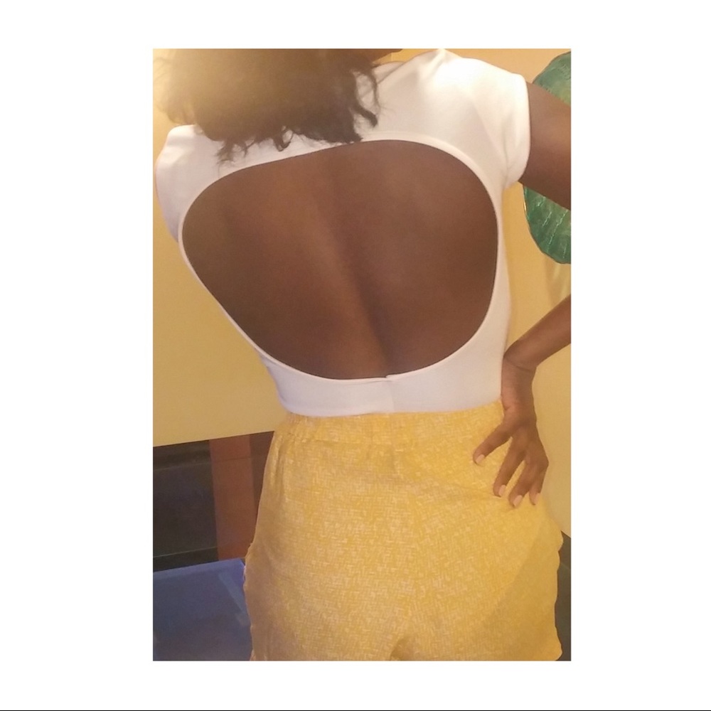 Cutout back bodysuit